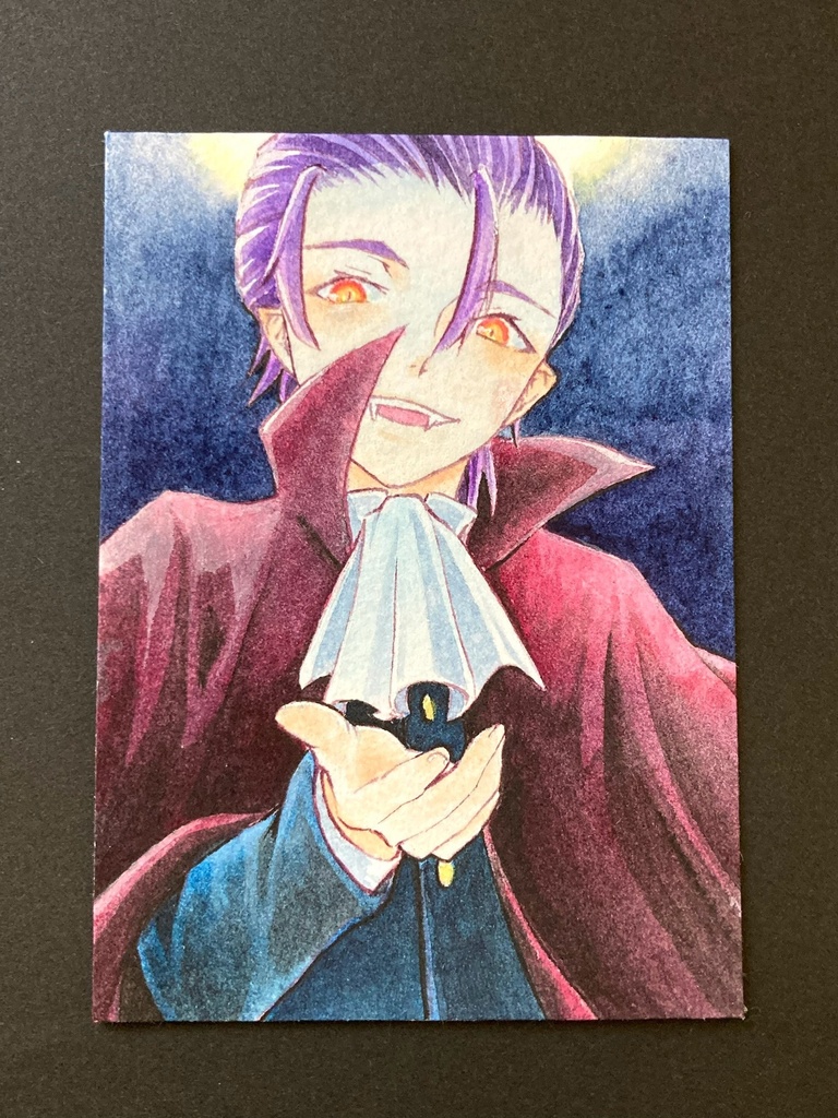 【ATC】カラーイラスト 原画 【ハロウィン】