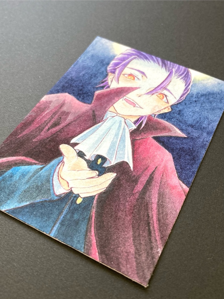 【ATC】カラーイラスト 原画 【ハロウィン】