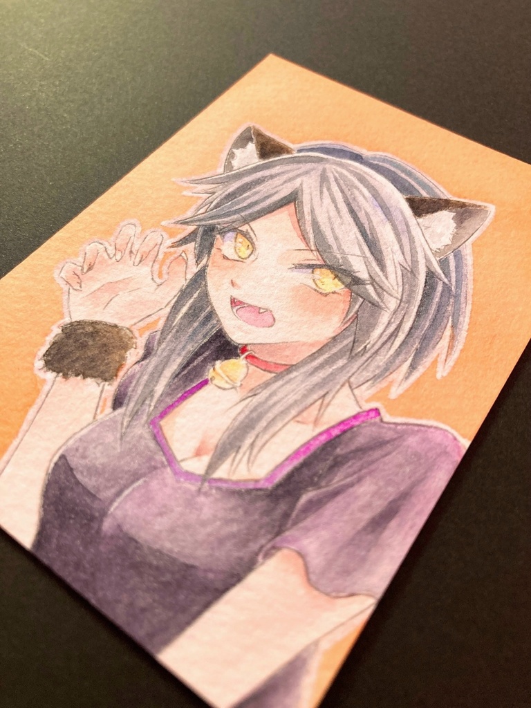 【ATC】カラーイラスト 原画 【ハロウィン】