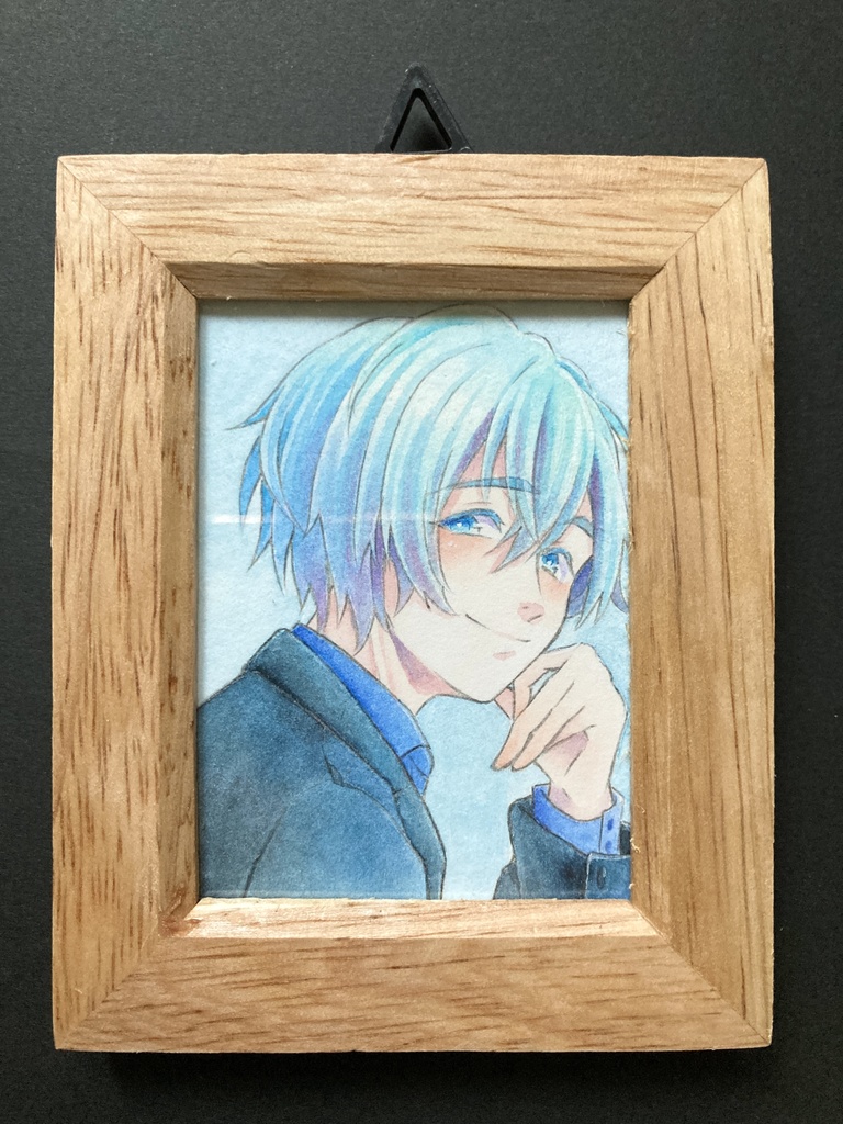 額縁付き【7.5×5.5cm】 カラーイラスト 原画