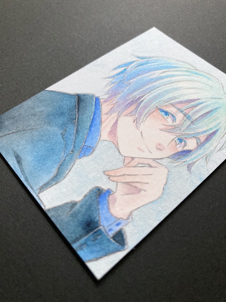 額縁付き【7.5×5.5cm】 カラーイラスト 原画