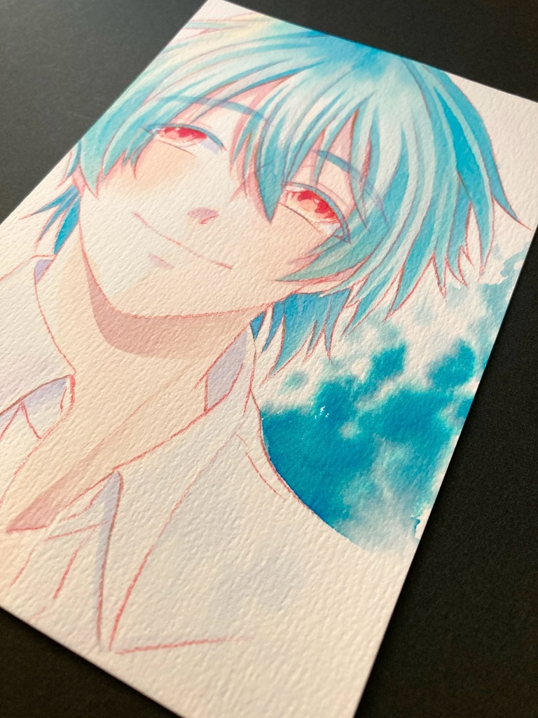 【ポストカード】ドローイング 原画 【カラーインク①】