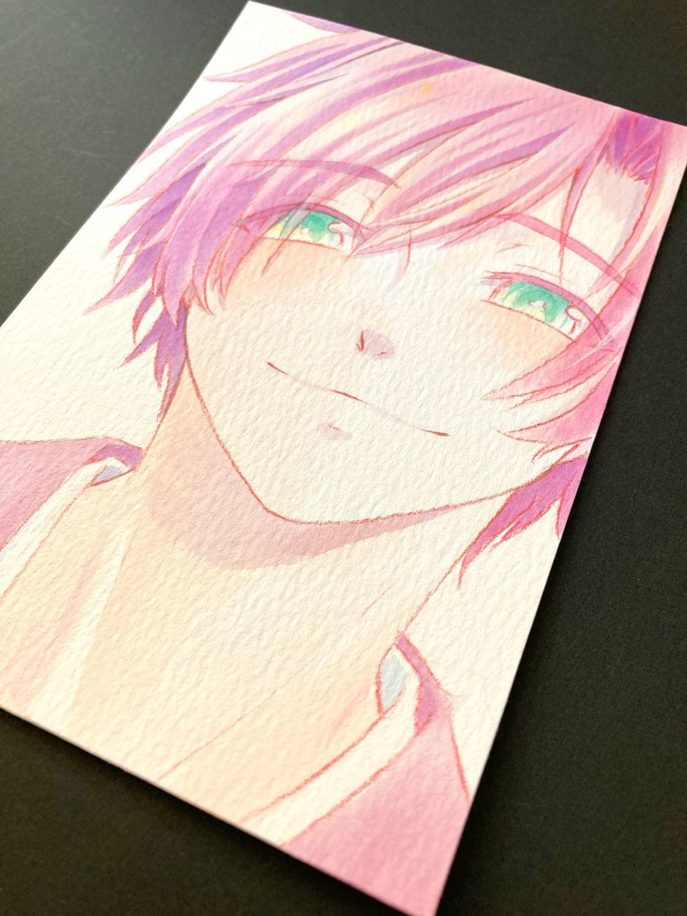 【ポストカード】ドローイング 原画 【カラーインク①】