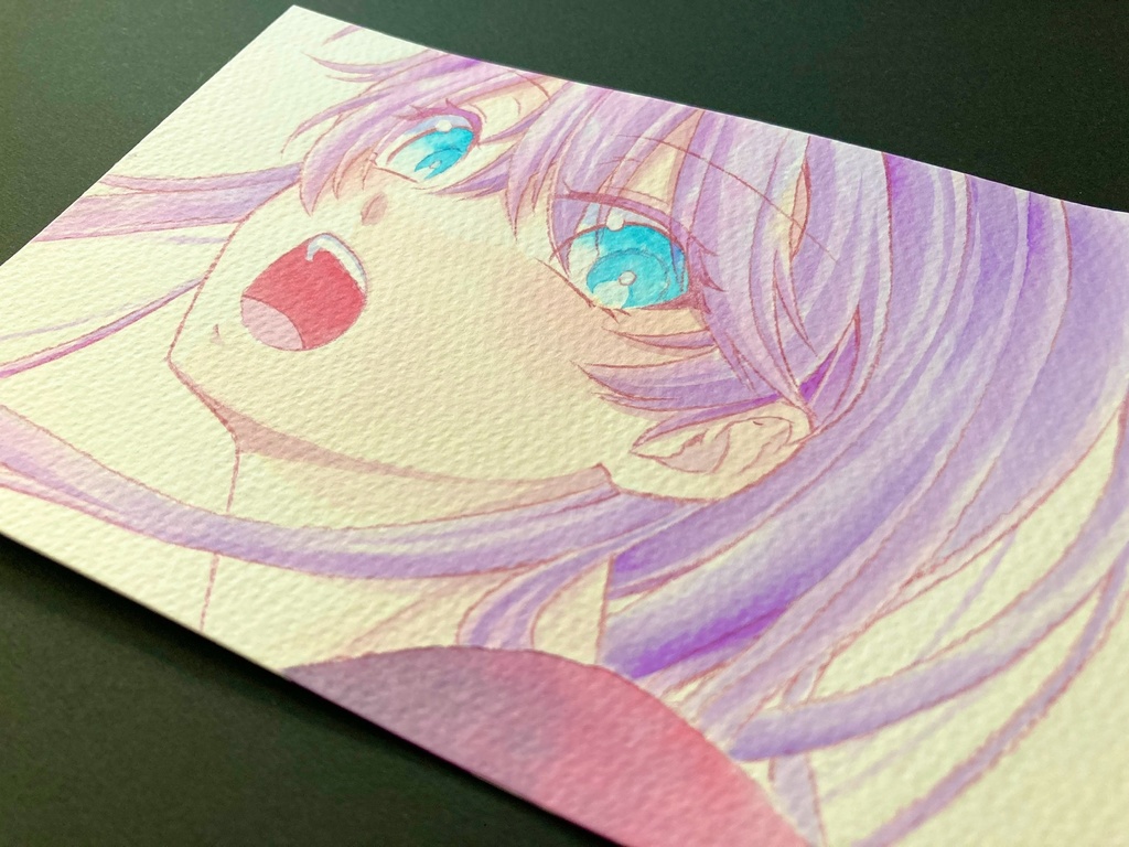 【ポストカード】ドローイング 原画 【カラーインク②】