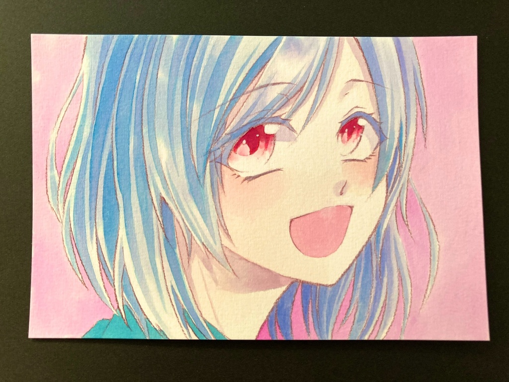 【ポストカード】ドローイング 原画 【カラーインク②】