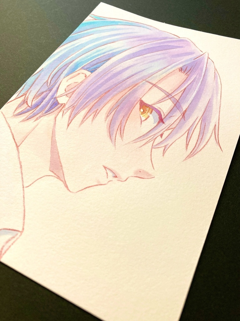 【ポストカード】ドローイング 原画 【カラーインク②】