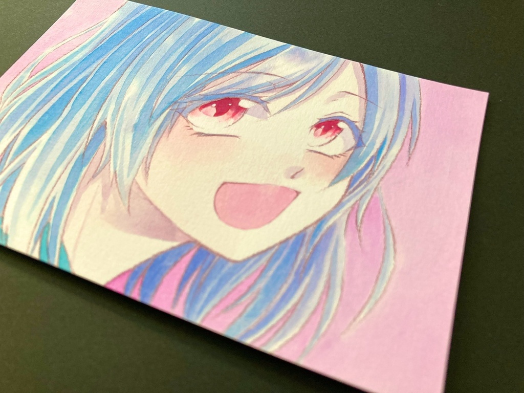 【ポストカード】ドローイング 原画 【カラーインク②】