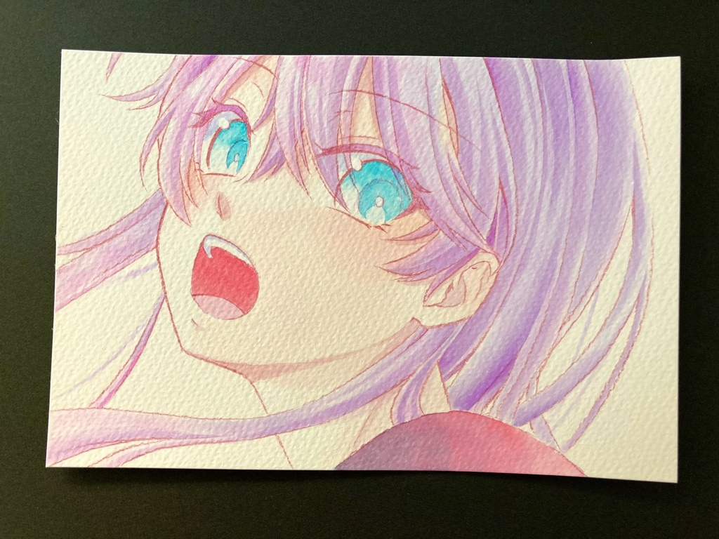 【ポストカード】ドローイング 原画 【カラーインク②】