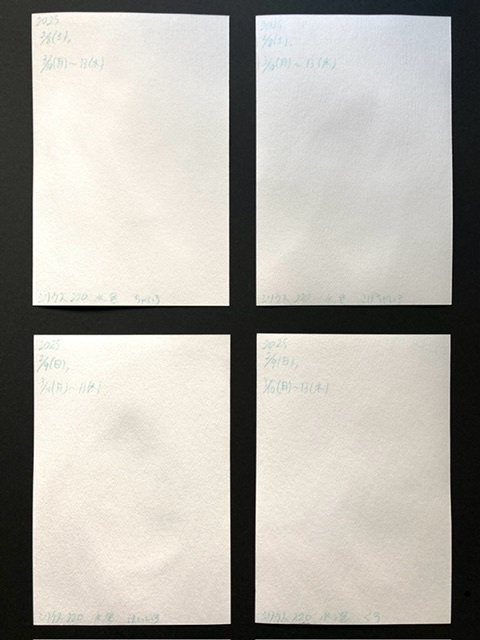 【ポストカード】単色ドローイング 原画 【まっち水彩 茶・黒】