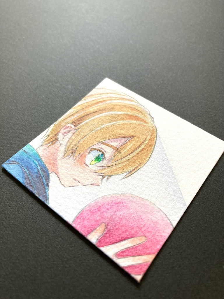 【5.5cm角】 カラーイラスト 原画 【水彩まとめ③】