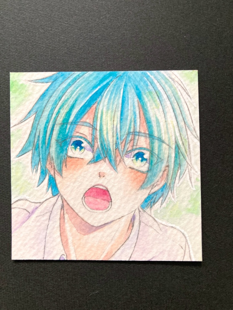 【5.5cm角】 カラーイラスト 原画 【水彩まとめ③】