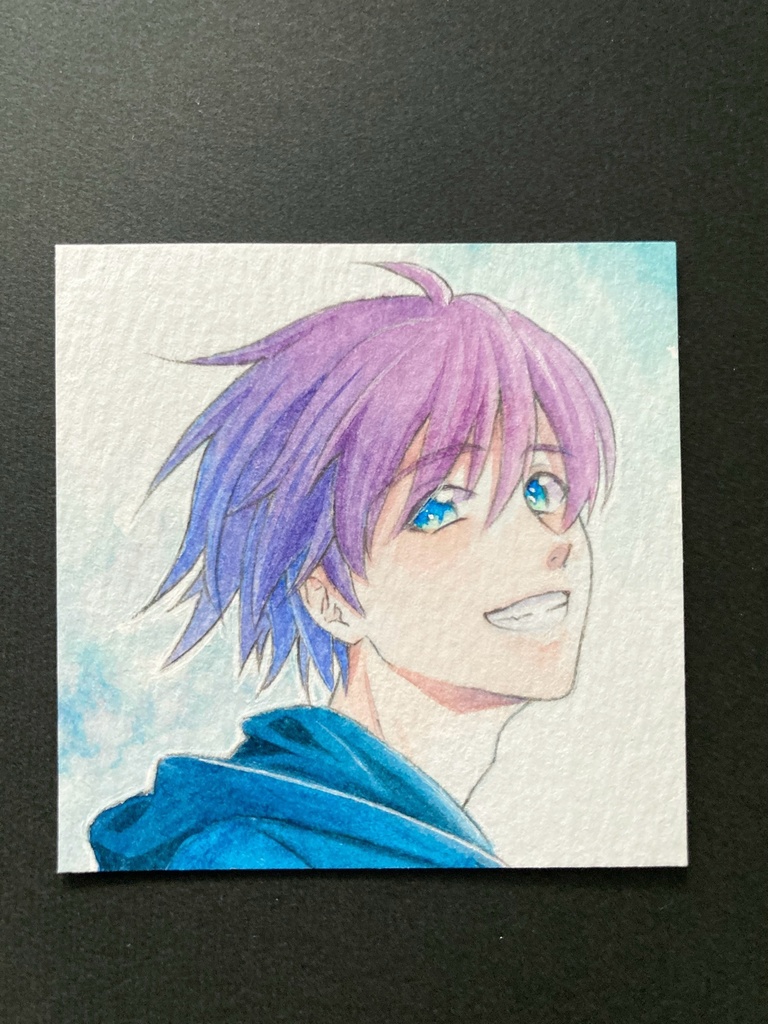 【5.5cm角】 カラーイラスト 原画 【水彩まとめ③】