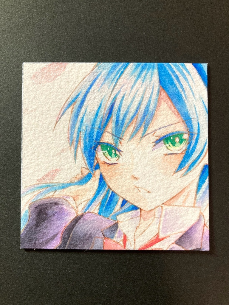 【5.5cm角】 カラーイラスト 原画 【水彩まとめ③】