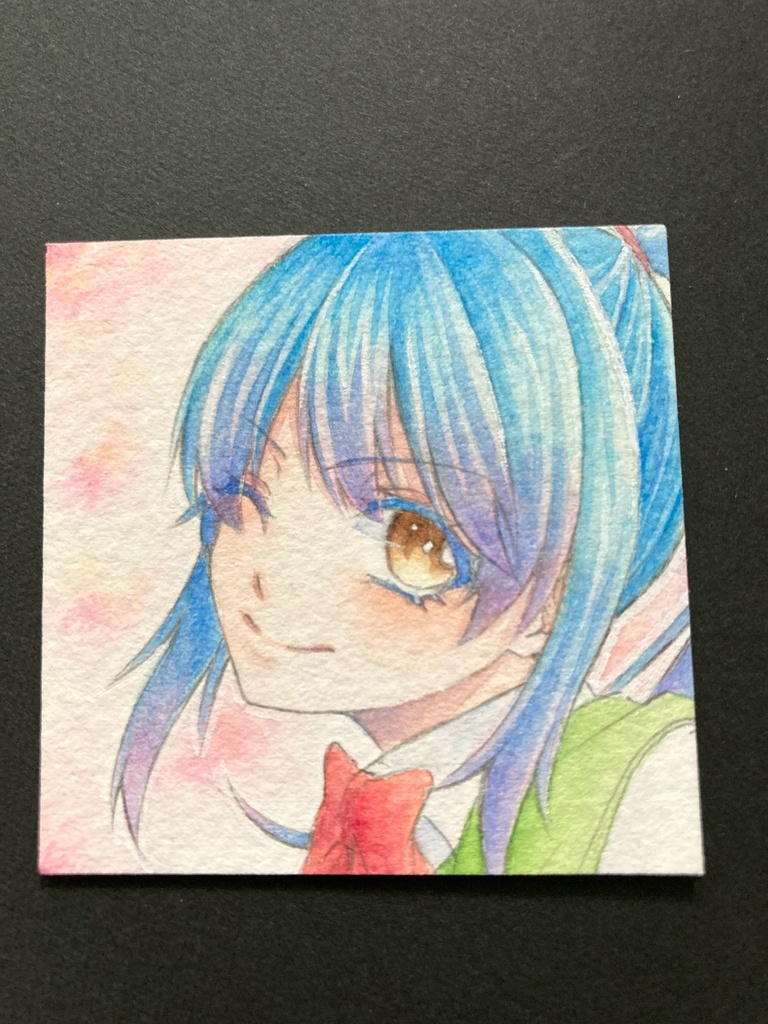 【5.5cm角】 カラーイラスト 原画 【水彩まとめ③】