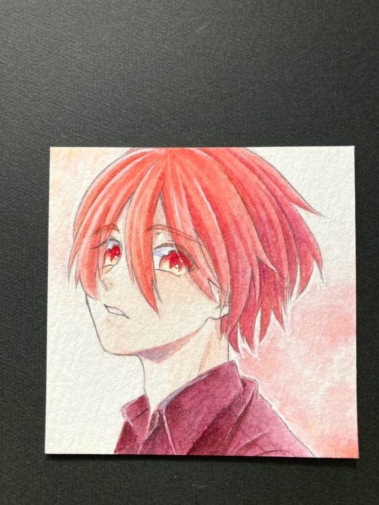 【5.5cm角】 カラーイラスト 原画 【水彩まとめ③】