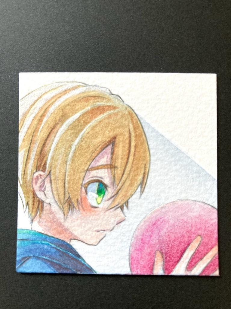 【5.5cm角】 カラーイラスト 原画 【水彩まとめ③】