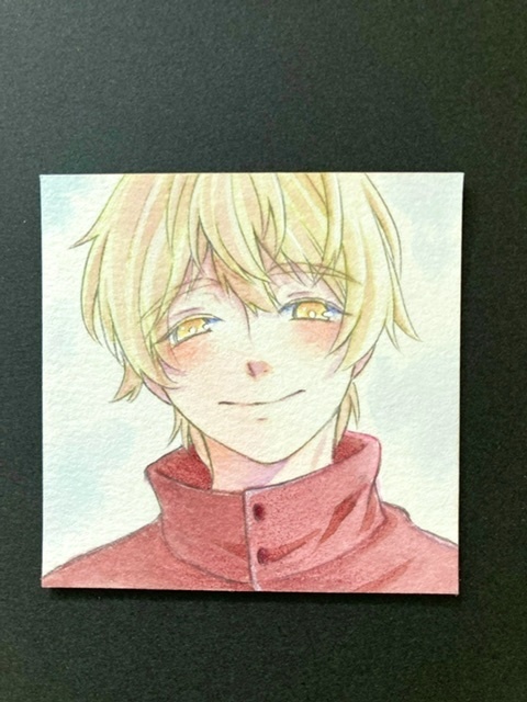 【5.5cm角】カラーイラスト 原画 【カラーインク③】