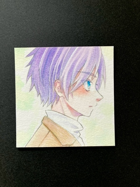 【5.5cm角】カラーイラスト 原画 【カラーインク③】