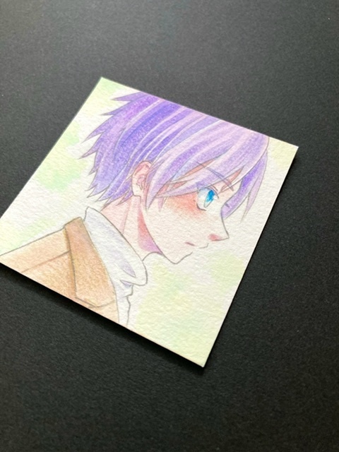 【5.5cm角】カラーイラスト 原画 【カラーインク③】