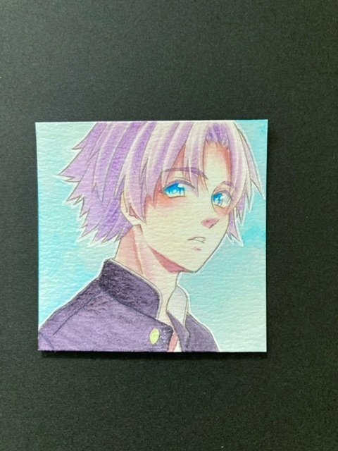 【5.5cm角】カラーイラスト 原画 【カラーインク③】