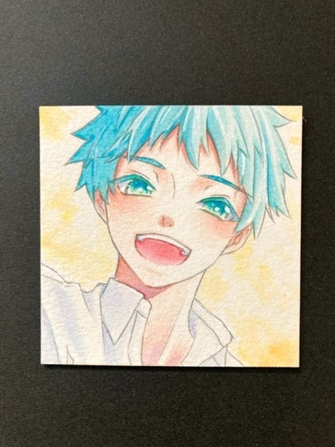 【5.5cm角】カラーイラスト 原画 【カラーインク③】