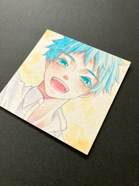 【5.5cm角】カラーイラスト 原画 【カラーインク③】