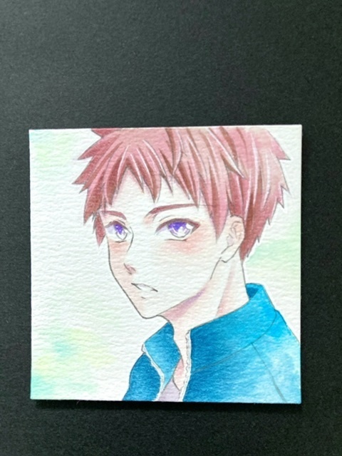 【5.5cm角】カラーイラスト 原画 【カラーインク③】