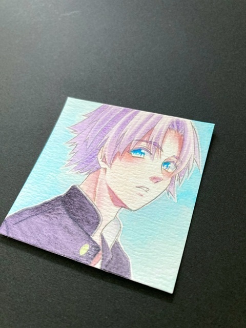 【5.5cm角】カラーイラスト 原画 【カラーインク③】