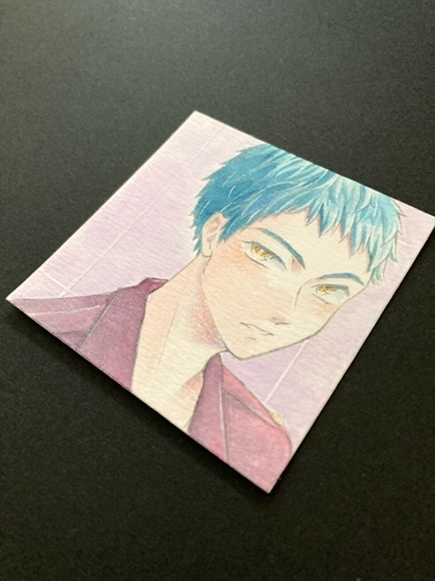 【5.5cm角】カラーイラスト 原画 【カラーインク③】