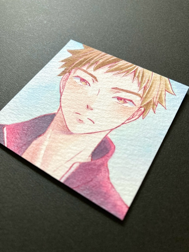 【5.5cm角】カラーイラスト 原画 【カラーインク④】