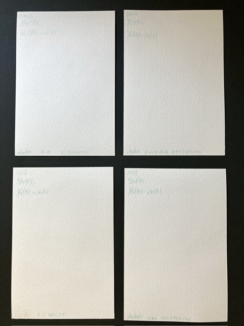 【ポストカード】単色風ドローイング 原画 【水彩 ウルトラマリン】