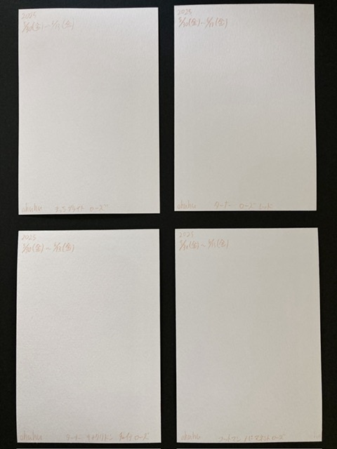 【ポストカード】単色風ドローイング 原画 【水彩 赤】