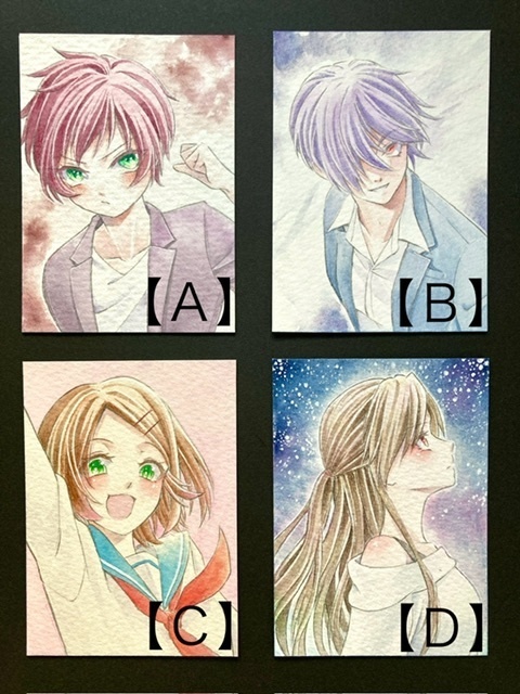 【ATC】カラーイラスト 原画 【水彩①】
