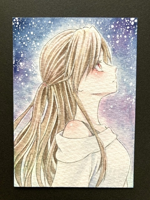 【ATC】カラーイラスト 原画 【水彩①】