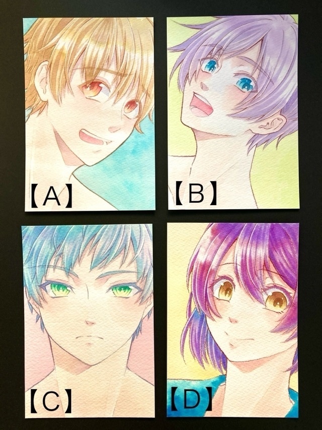 【ポストカード】ドローイング 原画 【カラーインク③】