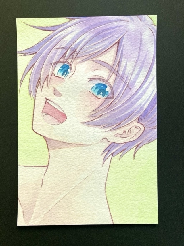 【ポストカード】ドローイング 原画 【カラーインク③】