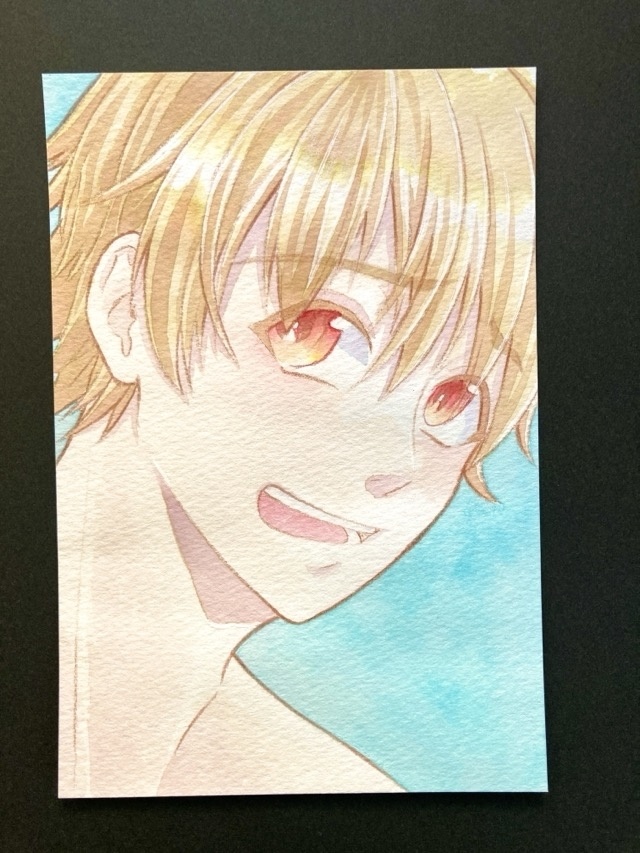 【ポストカード】ドローイング 原画 【カラーインク③】