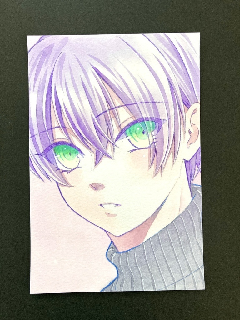 【ポストカード】ドローイング 原画 【カラーインク④】