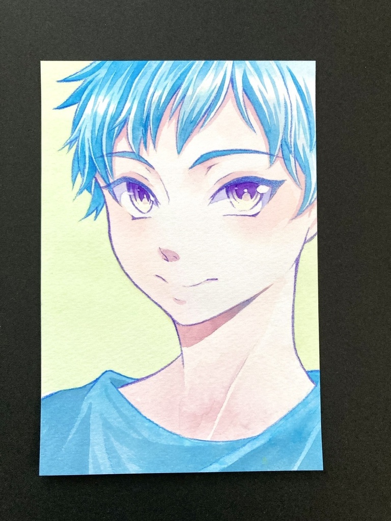 【ポストカード】ドローイング 原画 【カラーインク④】