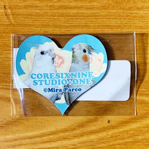 G-09 ハート型マグネット(オカメインコ)