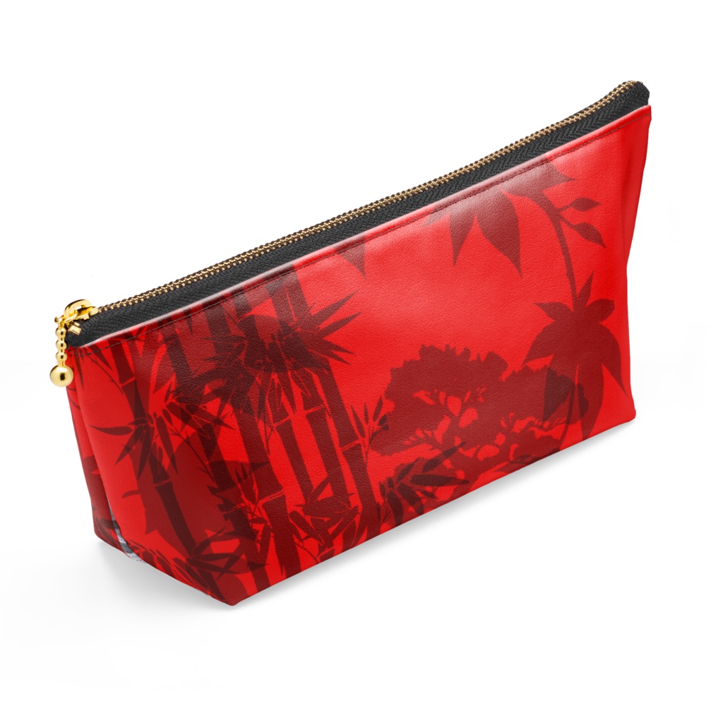 ポーチ 和風 紅色