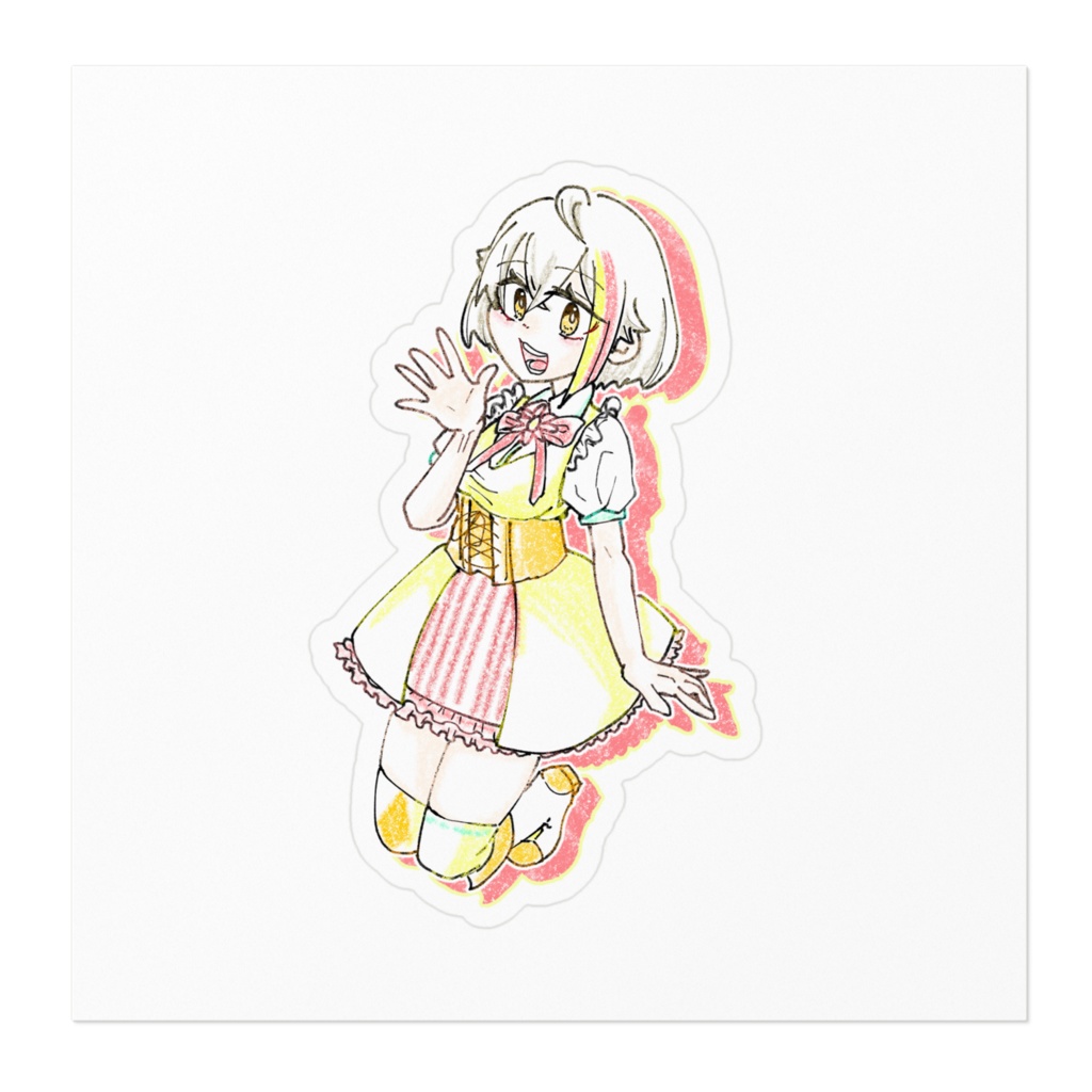 華和すもch400人記念ステッカー【個人Vtuber】