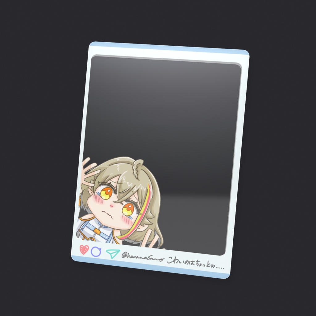 華和すもCH登録700人記念 強化フォームクリアカード(女子体ビビり)