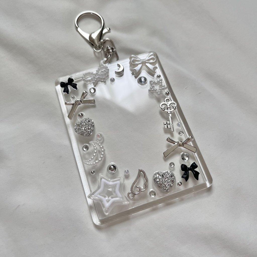 デコ トレカキーホルダー トレカケース ハンドメイド 硬化ケース