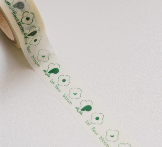 日菜てちょ活オリジナルマスキングテープ「Let fleur bloom.」1.5mm×5m