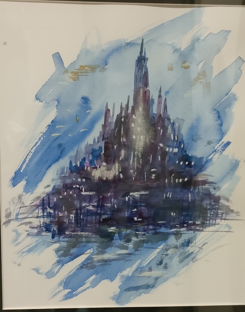 【原画・一点物】Castle of Blue Dreams