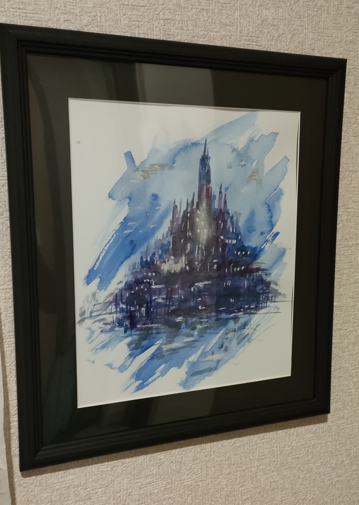 【原画・一点物】Castle of Blue Dreams
