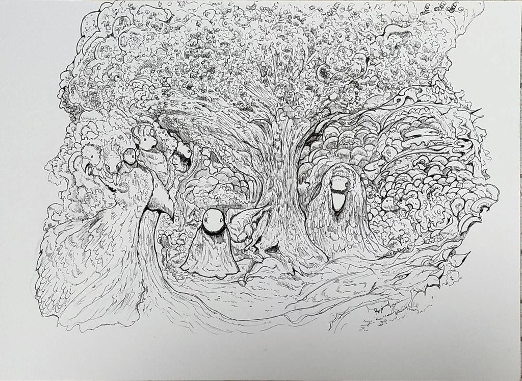 【原画・一点もの】世界樹の目覚め
