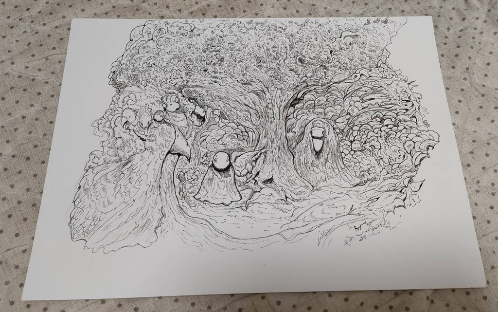 【原画・一点もの】世界樹の目覚め