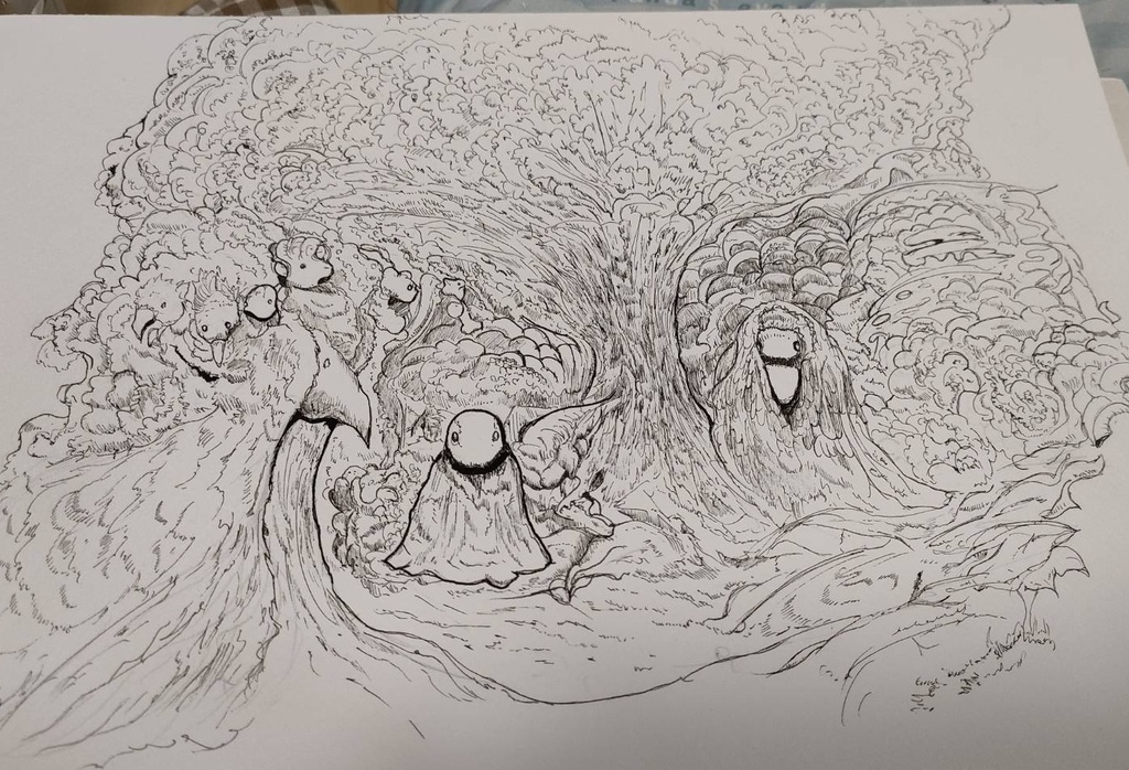 【原画・一点もの】世界樹の目覚め